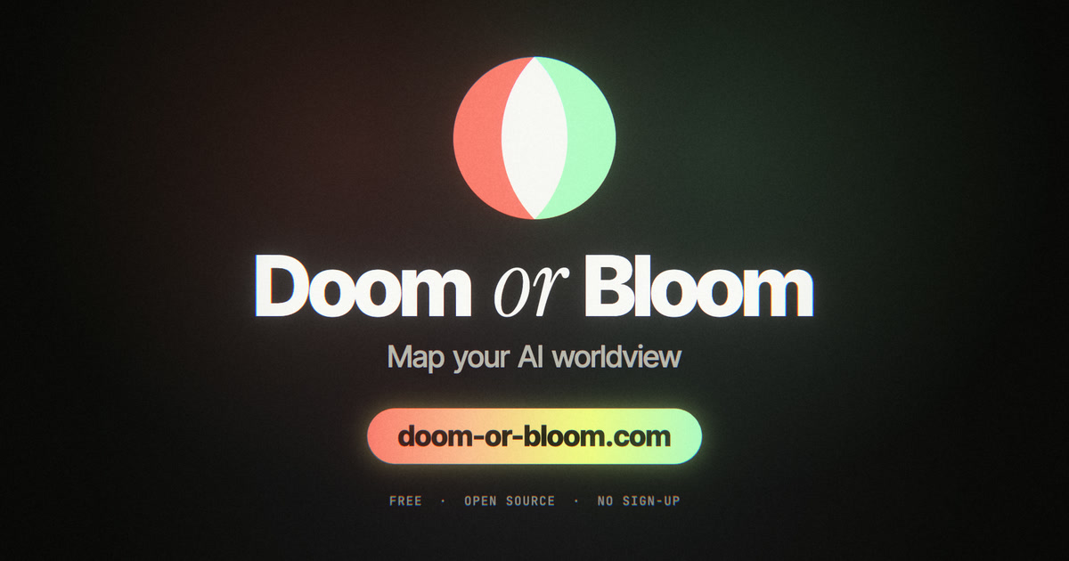 I built a free, open-source tool that maps your AI worldview next to popular thought leaders